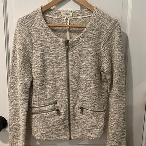Loft Lou & Grey zip coat/cardigan sz small